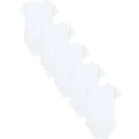 TupTam Kurzarmbody TupTam Jungen Baby Body Kurzarm in Unifarben - 5er Pack