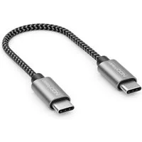 deleyCON deleyCON 0,15m USB C Kabel PD3.0 60W Schnellladekabel 15cm USB-C USB-Kabel