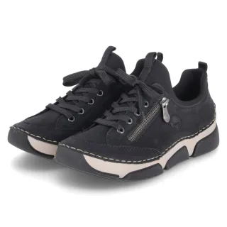 Rieker Low Sneaker - Gr. 36 - Schwarz - Textil & Synthetik