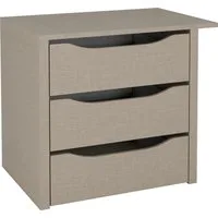 rauch Schubladeneinsatz Zubehör für Rauch-Schwebetürenschränke ORANGE, mit 3 Schubladen und Metallauszügen, Breite 66 cm, Tiefe 45 cm