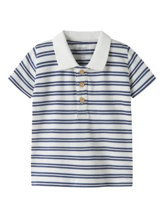 NAME IT - NBMJARL SS POLO TOP Cloud Dancer - Gr. - 56