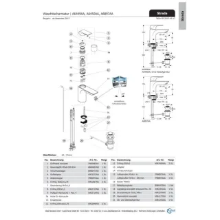 Ideal Standard Griffhebel STRADA, rund, Multiport, F960983AA kpl., Chrom