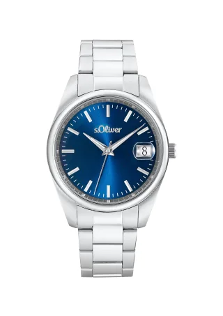 s.Oliver - Uhren blau/silber - Gr. - 22