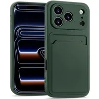 CoolGadget Handyhülle Card Case Handy Tasche für Apple iPhone 17 Pro Max 6,9 Zoll, Silikon Schutzhülle mit Kartenfach für iPhone 17 Pro Max Hülle