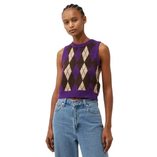 Levis - "Deja Vu" Pullover-Weste für Damen, kurz geschnitten, Ärmellos (Wald/Pflaume)