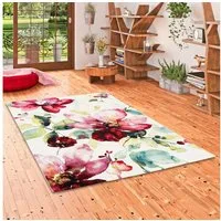 Pergamon Designteppich Designer Teppich Brilliant Blumen, Rechteckig, Höhe: 13 mm