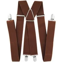 axy Hosenträger Herren Hosenträger 4 Stabile Clips X-Form 3,5cm Breit verstellbar und elastisch 120cm Lang