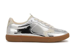 Blowfish Malibu Silberne Schnür-Sneaker für Damen - Tastic
