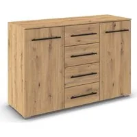 OTTO home Kombikommode Highboard Sideboard Schubladenkommode Kommode Schlafzimmer AVOLA (Breite 120 cm inkl. SOFT-CLOSE-FUNKTION mit Dekorfront), vier große Schubladen und 2 Türen, mit 4 Einlegeböden MADE IN GERMANY