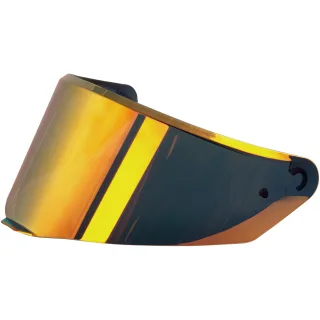 Broken Head Visier Für Integralhelm Resolution/Skull Green Grinder/Skull Freak Rot Verspiegelt