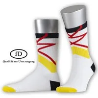 JD Sportsocken Jordan-O.White Laces (Bio-Baumwolle) weiss/bunt - 1 Paar