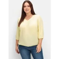 Sieh an! Klassische Bluse Schlupfbluse 3/4-Arm
