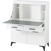 moebel-dich-auf Sekretär SANTORIN (Schreibsekretär Klappensekretär Schreibtisch Kommode, 1 St., 1 Klappe, 2 Schubkästen, 2 Türen), mit Soft-Close-Funktion