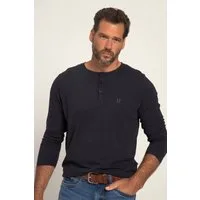 JP1880 T-Shirt Henley Basic Shirt Langarm Knopfleiste