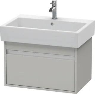 Duravit Ketho Waschtischunterbau wandhängend Betongrau Matt 650x440x410 mm - KT668400707 KT668400707