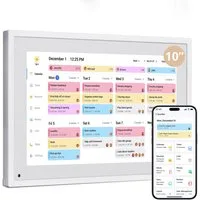 EKASN 10,1'' Digitaler Kalender mit Interaktiver Touchscreen Digitaler Bilderrahmen (25,7 cm/10,1 ", 800 x 1280 Pixel, 32 GB, Full-HD, Familienplaner mit To-Do-Liste & Mahlzeitenplaner, WLAN)