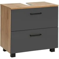 welltime Waschbeckenunterschrank Trento, verschiedene Ausführungen und Farben Badmöbel, Breite 60 cm, Beckenunterschrank auf Füßen, Made in Germany