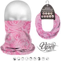 Tini - Shirts Multifunktionstuch Multifunktionstuch Paisley Muster rosa, Looptuch, Loppschal, Stirnband Rosa / Weiss
