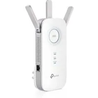tp-link RE450 WLAN-Repeater, AC1750 Gigabit Dual Band Range Extender, Broadband, WiFi-Extender mit Steckdose, Wi-Fi Booster, Hotspot, Gigabit Port, 3 External Antennas, Built-in Access Point Mode