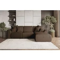 99rooms Ecksofa Gusto, Sofa L-Form, Eckcouch, mit Schlaffunktion, abnehmbaren Rückenkissen, Bezug-Cordstoff POSO