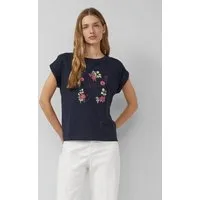 s.Oliver Kurzarmshirt T-Shirt T-Shirt mit Frontprint im Relaxed Fit