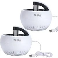 shop'n smile ideoon Insektenfalle Insektenfänger 5W mit UV-Licht & Luftstrom USB geräuschlos Mückenfalle, UV Insektenfänger mit Ansaugung, 5W, geruchsfrei, USB, Ø17,1x15,2 cm