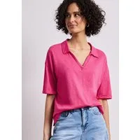 STREET ONE Poloshirt im soften Baumwoll-Mix