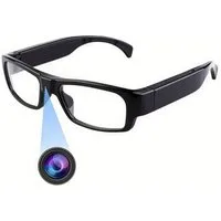SpionProfi Überwachungskamera 32GB Mini Kamera Brille Video Ton Überwachungskamera Haus Cam (Innenbereich, Außenbereich, 1-tlg., 32GB Brille versteckte Kamera Spycam Spion Haus Mini Cam)