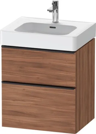 Duravit D-Neo Waschtischunterbau wandhängend Nussbaum Matt 584x452x625 mm - DE43760BD790000 DE43760BD790000