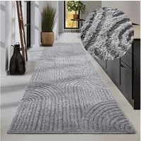 ELLE DECORATION Designteppich Chappe, rechteckig, Höhe: 18 mm, Shaggy, Läufer, flauschig, weich, Langflor, modern, Hoch Tief Effekt