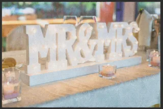 Fussmatte Hochzeit 4279 | Größe: 60 cm x 45 cm