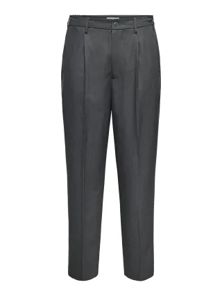 ONLY&SONS - ONSMIRO TAILOR LOOSE 0346 PANT FRML NOOS Dark Grey Melange - Gr. - XL