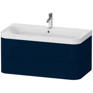Duravit Happy D.2 Plus c-shaped Set wandhängend Nachtblau Seidenmatt 975x490x480 mm - HP4348O9898 HP4348O9898