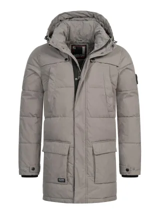 Alessandro Salvarini Herren Winterjacke AS-458 – Klassischer Parka Mit Fleecefutter & Abnehmbarer Kapuze