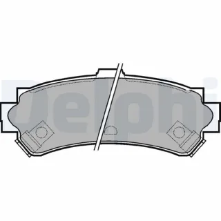 Delphi Bremsbel?ge hinten Nissan Almera 1 N15