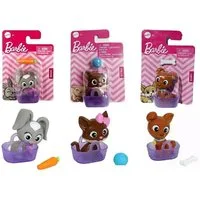 Mattel® Spielfigur Mini BarbieLand Haustiere mit Zubehör Hund, Katze oder Hase unsortiert, (Spar-Set, 1-tlg), Süße Barbie Pets im Mini-Format mit Tasche Artikel nicht wählbar