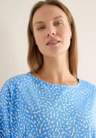 Cecil 3/4-Arm-Shirt mit Minimal Print