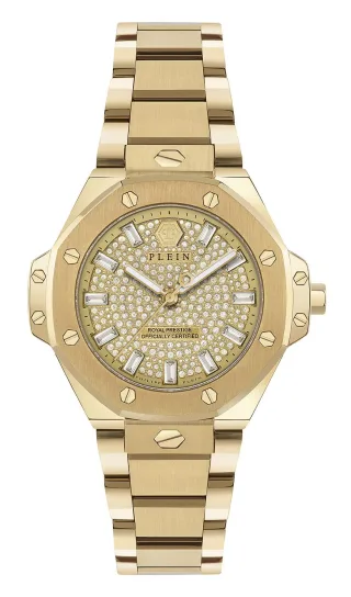 Philipp Plein Plein Royal Prestige Gold Damen Armbanduhr PW4FA0525
