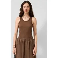 QS Muskelshirt T-Shirt Ripptop mit Meshkante