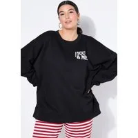 Studio Untold Sweatshirt Sweatshirt oversized Color-Hearts auf dem Rücken