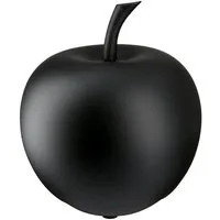 GILDE Dekoobjekt Apfel "Portofino" matt schwarz Ø 27 cm Höhe 26 cm