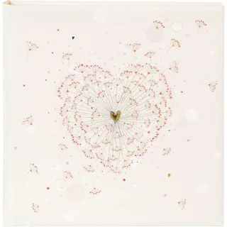 Goldbuch Golden Heart 30x31 60 weiße Seiten Hochzeit 08062