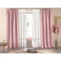 OTTO home Vorhang Parry (2 St), Kräuselband, blickdicht, Polyester, 2-er Set, blickdicht, monochrom, basic, einfarbig, Bestseller