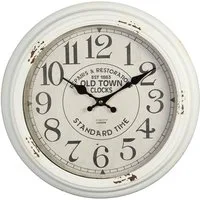 Ambiente Haus Wanduhr Wanduhr - weiss 37cm