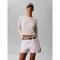 Calvin Klein Jeans Strickpullover Feinstrick, reine Baumwolle, Stickerei