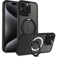 CoolGadget Handyhülle Hybrid Luxury Handy Case für iPhone 16 Pro Max 6,9 Zoll, Hülle Massiv Metallring aufklappbar Schutzhülle für Magsafe Zubehör