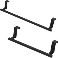 BAYLI Türgarderobe 2er Set Geschirrtuchhalter zum Einhängen aus Edelstahl, Küchenhandtuc