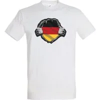 Youth Designz T-Shirt Deutschland Herz Herren T-Shirt mit trendigem Frontprint