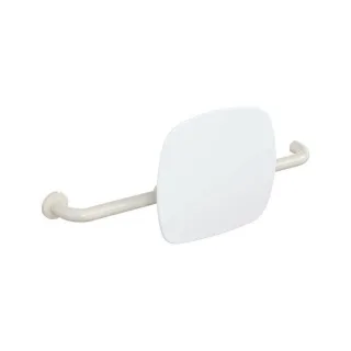 Hewi 801 Rückenstütze 801.51.9261L99 Wandabstand 150mm, Ausführung links, Lehne signalweiß, reinweiß