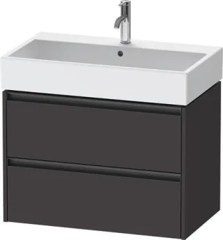 Duravit Ketho.2 Waschtischunterbau wandhängend Graphit Supermatt 784x460x549 mm - K25277080800000 K25277080800000